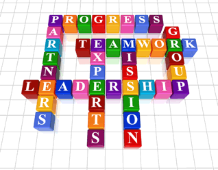 Progress partners leadership teamwork experts mission group